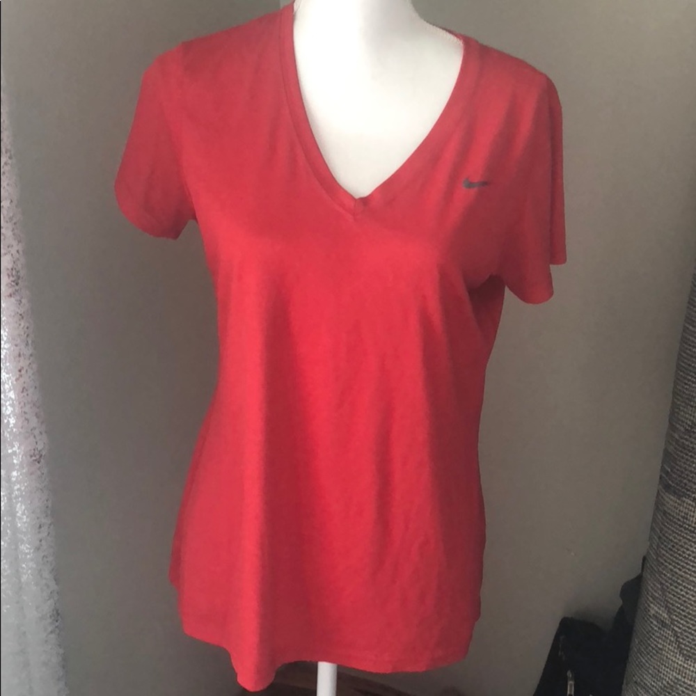Red Nike Dr-fit top Large